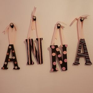 ANNA wooden name decor